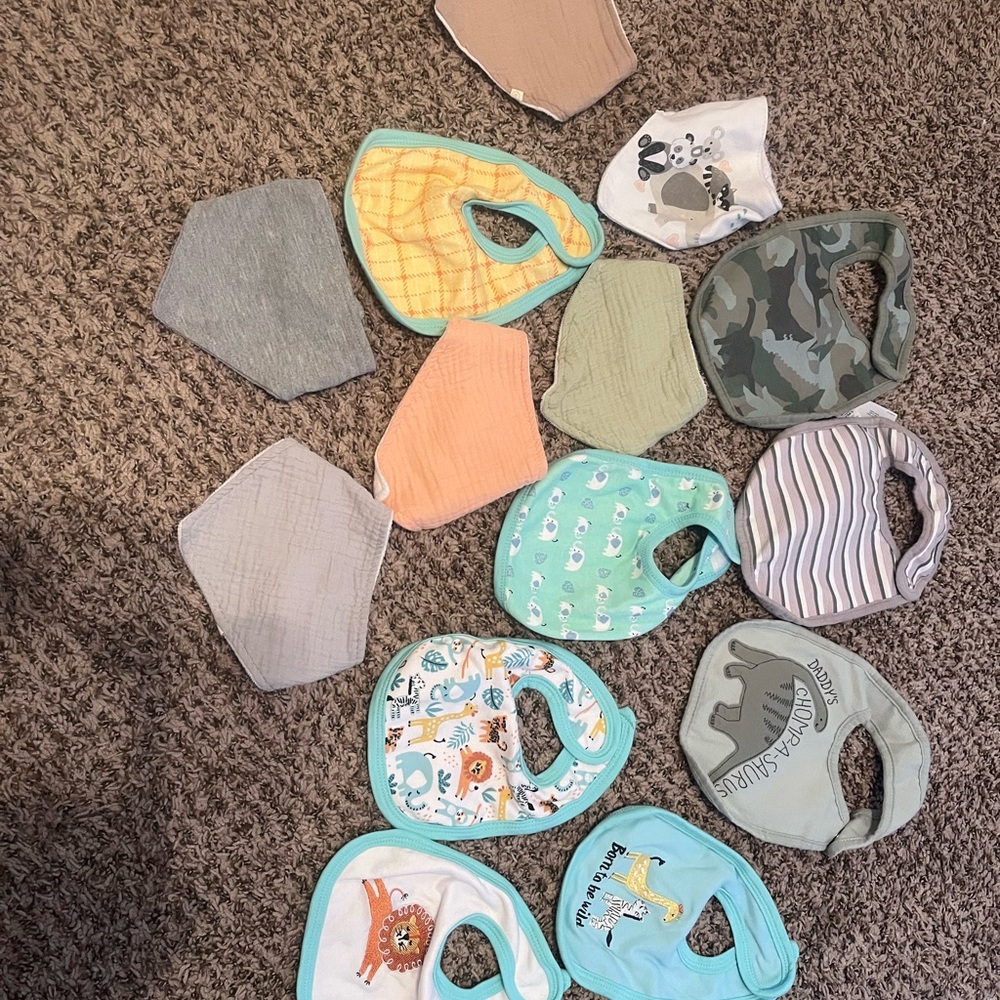 Assorted Baby Bibs Set - Multicolor